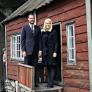 Crown Prince Haakon and Crown Princess Mette-Marit at Helleren during their visit to Rogaland county, September 2009. Handout picture from The Royal Court. For editorial use only - not for sale. Photo: Knut S. Vindfallet / Sokndal kommune.